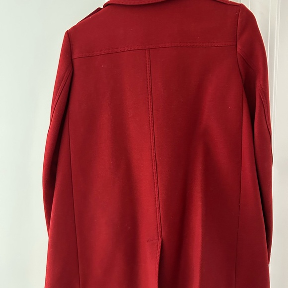 Women’s Burberry red wool coat - Picture 3 of 8